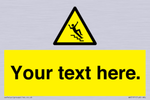 Custom Slippery Stairs Sign